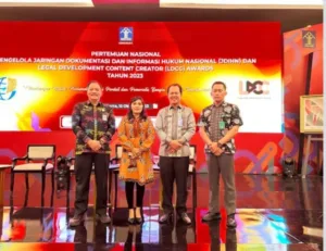 Kanwil Kemenkumham Jambi Hadiri Pertemuan Nasional Pengelola JDIHN Dan LDCC Awards Tahun 2023