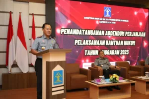 Tingkatkan Akses Pelayanan Hukum, Kanwil Kemenkumham Jambi Tandatangani Kontrak Addendum Dengan 17 OBH