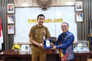 PJ.Bupati Muarojambi Audiensi Bersama Kepala Kanwil Dirjen Perbendaharaan Provinsi Jambi