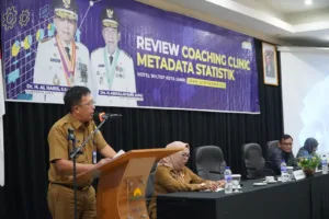 Diskominfo Provinsi Jambi Menggelar ‘Review Coaching Clinic’ Metadata Statistik