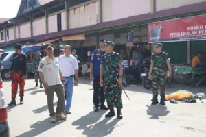 Program Karya Bhakti, Danrem 042/Gapu Tinjau Langsung Pembersihan Pasar Angso Duo Jambi