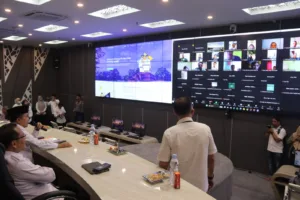 Al Haris Sapa Pemerintah Desa Penerima Bantuan Internet Desa