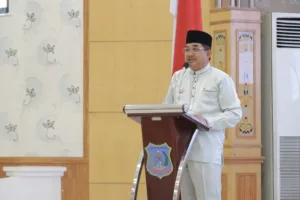 Bupati Tanjab Barat Hadiri Acara Sosialisasi Peraturan Bupati Nomor 22 Tahun 2023
