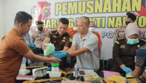 Polda Jambi Musnahkan 2 Kilogram Sabu dan 13.270 Butir Ektasi