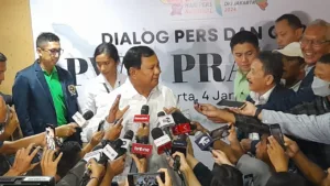 Capres Prabowo Subianto ke PWI Pusat, Bicara Sistem Ekonomi dan Tegas Menjamin Kebebasan Pers