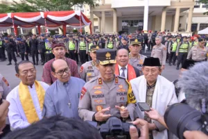 Kapolda Jambi Pimpin Apel Pergeseran Pasukan Pengamanan TPS Pemilu 2024