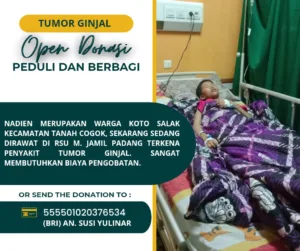 Wahai Para Dermawan, Nadien Seorang Pelajar Asal Kerinci Menderita Tumor Ginjal Butuh Uluran Tangan Anda