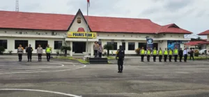 Wakapolda Jambi Pimpin Apel Kesiapan Pengamanan TPS di Polres Tebo