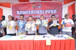 Polda Jambi Ciduk Dua Orang Diduga Pengedar, Terkuak Akan Diedarkan Ke Pulau Jawa