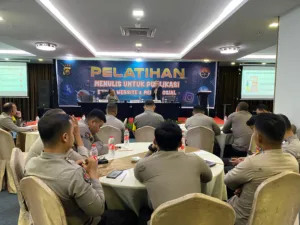 Hari Kedua Pelatihan Jurnalistik Humas Polda Jambi Hadirkan Materi Teknik Pemasaran dan Mengelola Informasi