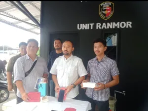 Unit Ranmor Satreskrim Polresta Jambi Ringkus Pelaku dan Penadah Handphone Rampasan