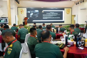 Realisasi Kerjasama TNI AD-Tribunnews & Kompas Group, Kodam II/Swj Bekali Dansat Public Speaking.