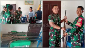 Berkat Binter, Babinsa Kodim Lubuk Linggau Berhasil Kumpulkan Senjata Api Rakitan Dari Warga