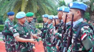 Kasad Dampingi Panglima TNI terima Kontingen Garuda XXIII-Q/Unifil Purna Tugas
