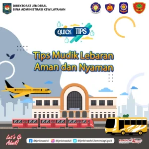 Berita Foto: Pesan Bagi Pemudik Dari Ditjend Bina Administrasi Kewilayahan Kemendagri RI