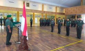 Kasrem 042/Gapu Terima Laporan Korps Kenaikan Pangkat Perwira