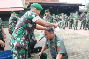 Tradisi Naik Pangkat Wujud Penghormatan Kepada Prajurit