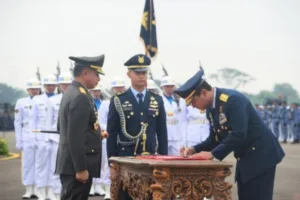 Panglima TNI Pimpin Serah Terima Jabatan Kepala Staf TNI Angkatan Udara di Lanud Halim Perdanakusuma