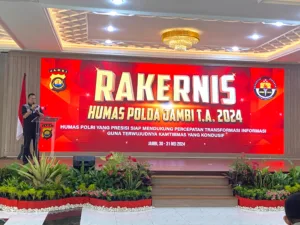 Rakernis Bidang Humas Polda Jambi, Kadis Kominfo Provinsi Peran Pemerintah Dalam Melakukan Klasterisasi Stabilitas Kamtibmas Yang Kondusif