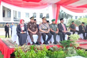 Wakapolda Jambi Upacara Peringatan Harkitnas di Lapangan Kantor Gubernur