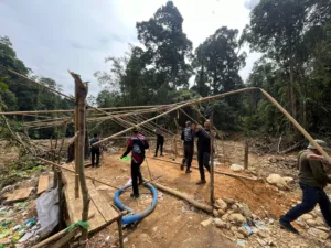 Ditreskrimsus Polda Jambi Tertibkan Peti di Rantau Pandan Kabupaten Bungo