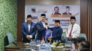 Al Haris dan Abdullah Sani Kompak Kembalikan Formulir ke Nasdem