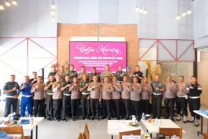 Tingkatkan Sinergitas, Propam dan Denpom Jambi Gelar Coffee Morning