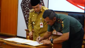 Danrem 042/Gapu dan Gubernur Jambi Tandatangani NPHD Pilkada Provinsi Jambi 2024