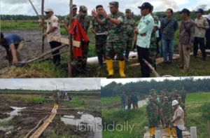 Dandim 0419/Tanjab Dampingi Danrem 042/Gapu Meninjau Lokasi OPLA di Tanjab Timur