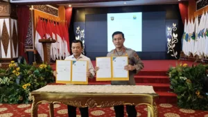 Al Haris dan Kapolda Jambi Tandatangani NPHD Dana Pengamanan Pilkada 2024 Senilai Rp25 M