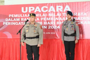 Polda Jambi Gelar Upacara Pemuliaan Nilai-Nilai Tribrata
