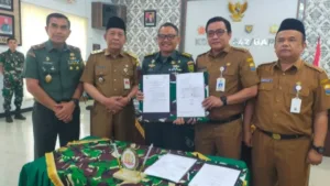 Korem 042/Gapu dan Pemprov Jambi Tandatangani Perjanjian Kerjasama Program Percepatan Pembangunan RTLH