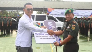 Bentuk Sinergitas, Kodim 0419 Tanjab Terima 1 Unit Ambulance Dari BRI Cabang Kuala Tungkal