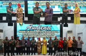 Audiensi Strategis Pimpinan Perguruan Tinggi Palembang Dengan Pangdam II/Sriwijaya untuk Jalin Kerjasama Multi Bidang
