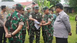 Danrem 042/Gapu Tinjau Lahan Pertanian untuk Ketahanan Pangan di Tebo
