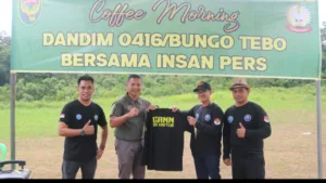 Jalin Keakraban, Dandim 0416 Bute Gelar Coffee Morning Bersama Insan Pers Tebo