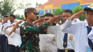 249 Siswa SMK Terima Pembekalan Kedisiplinan Dari Prajurit Kodim Tanjab