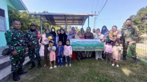 Satgas TMMD ke-121 Kodim 0415 Laksanakan Vaksinasi Polio di Desa Suka Maju