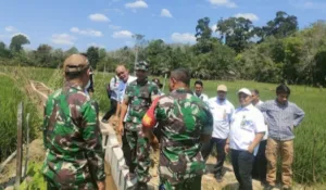 Dandim 0416/Bute Dampingi Tenaga Ahli Kementerian Pertanian RI Tinjau Lokasi Optimasi Lahan