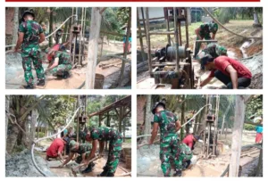 Pembangunan Sumur Bor TMMD 121 Kodim 0415 Jambi Capai 25 Persen