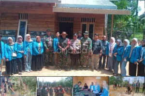 Satgas TMMD ke-121 Kodim 0415/Jambi Bangun Keharmonisan dan Kepedulian di Desa Sukamaju