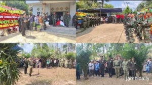 Upacara Militer Mengiringi Kepergian Letda Inf Ahmad Fikri Alhaini