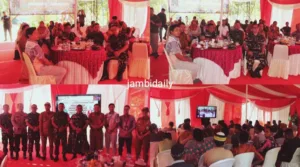 Kasrem 042/Gapu Ikuti Peresmian 2.664 Titik Sumber Air Program TNI AD Manunggal Air Secara Virtual