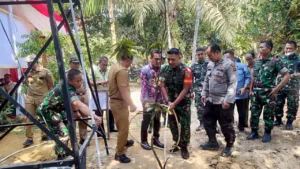 Peresmian Air Bersih di Desa Muarosebapo oleh Dandim 0415/Jambi