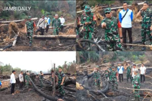 Cek Lokasi Kebakaran Lahan Gambut, Dandim 0419/Tanjab: Jaga Lingkungan dan Hutan Demi Masa Depan