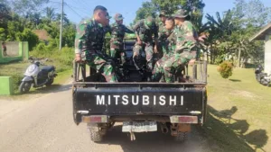 Semangat Kebersamaan, Dukungan Warga melalui Mobil Pick-Up dalam TMMD Jambi