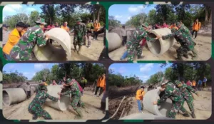 Program TMMD Menunjukkan Sinergi yang kuat antara TNI/Polri dan Warga dalam Membangun Infrastruktur Desa