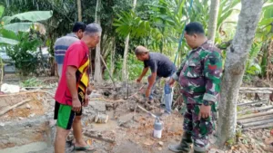 Sumur Bor TMMD ke-121 di Desa Pondok Meja Berhasil Mengeluarkan Air