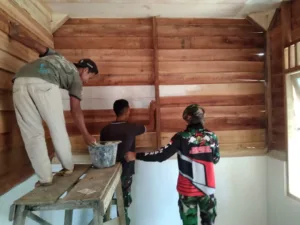 Satgas TMMD ke-121 Kodim 0415/Jambi Selesaikan Program RTLH untuk Nenek Waini di Muaro Jambi