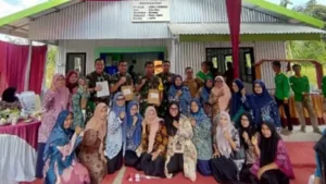 Kelompok UMKM Rimpang Hortikultura Desa Sukamaju Sambut Kedatangan TNI dengan Penuh Antusias